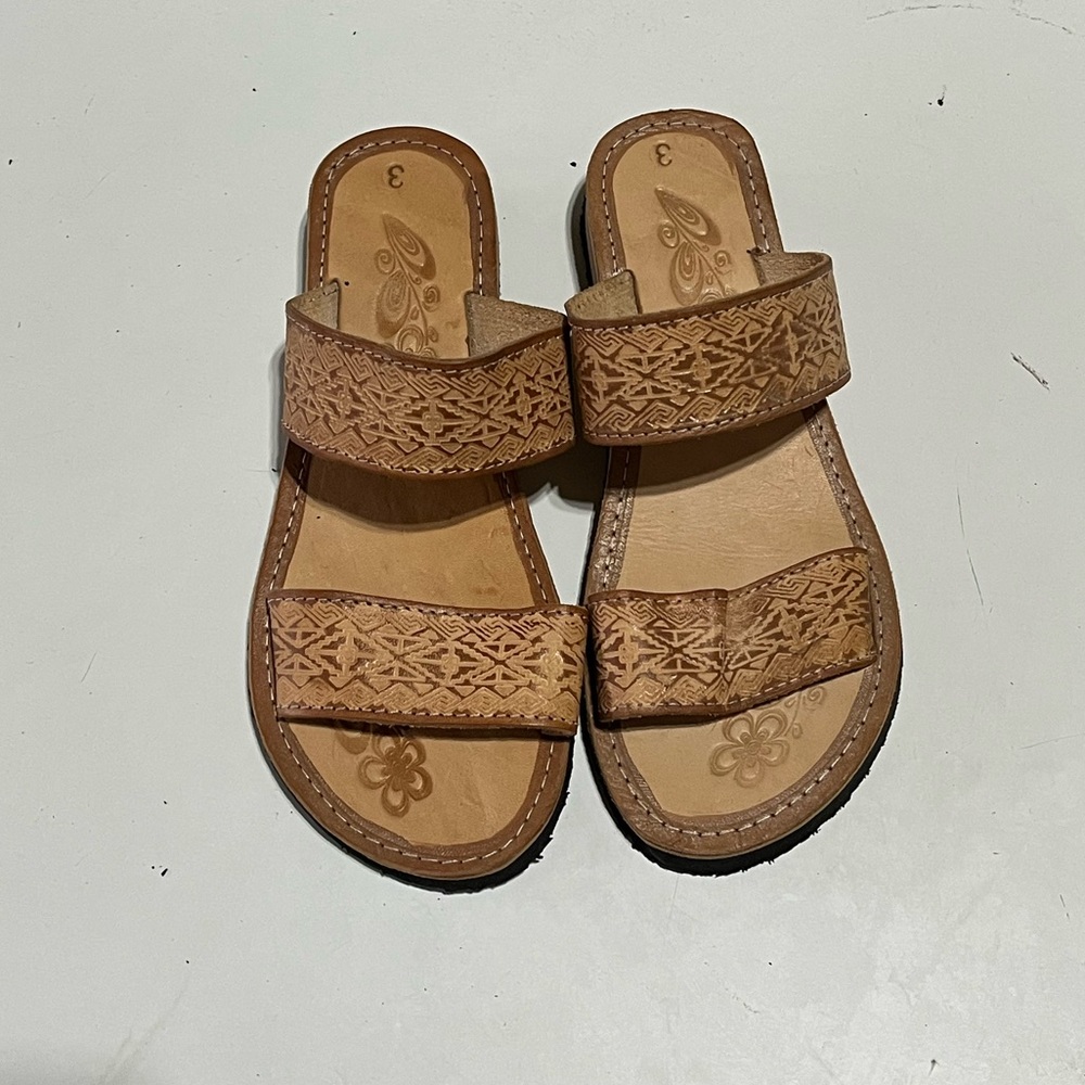 NWOT Handmade Huarache Leather Sandals from Mexico